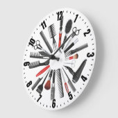 Hair Salon Decorative Wall Clock Grote Klok (Hoek)