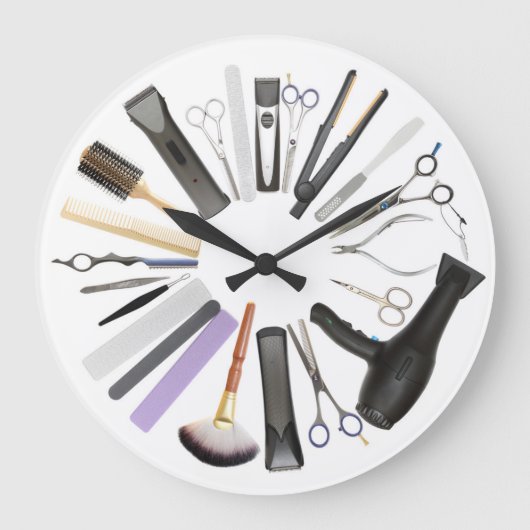 Hair Salon Decorative Wall Clock Grote Klok (Voorkant)