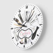 Hair Salon Decorative Wall Clock Grote Klok (Hoek)