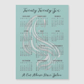Hair Salon Design 2026 Calendar Magnetic Card (Voorkant)