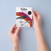 Hair Salon Design Flyer (Hand)