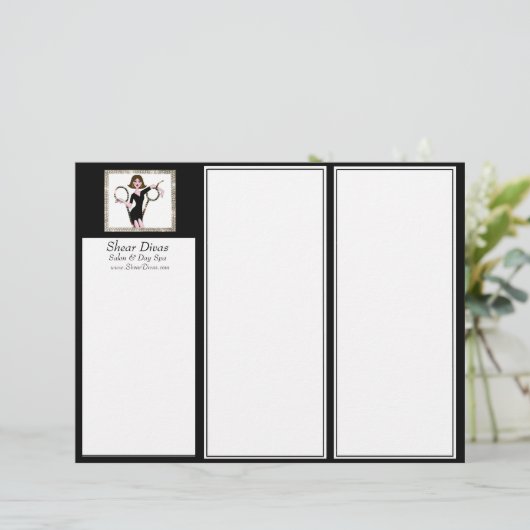 Hair Salon Diva Tri-Fold Flyer (Staand voorkant)