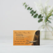Hair Salon Editable Visitekaartje (Staand voorkant)