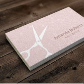 Hair Salon Elegant Blush Pink Glitter Appointment Afsprakenkaartje