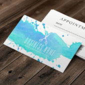 Hair Salon Elegant Waterverf Benoeming Afsprakenkaartje