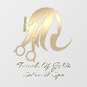 Hair Salon en Spa Business Front aanpassen Raamsticker (Vel)