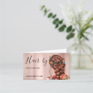 Hair Salon Gevouwen Afspraakkaart Afsprakenkaart