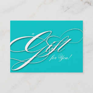 Hair Salon Gift Certificate Blue White Kortingskaartje