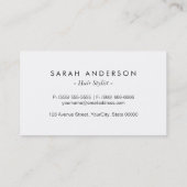 HAIR SALON - Gold Label en zwarte witte strepen (Achterkant)