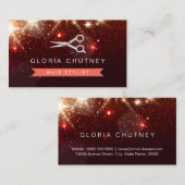 Hair Salon Haarstylist - Glitter in de glans Visitekaartje (Voorkant / Achterkant)