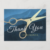 Hair Salon Haarstylist Hartelijk dank voor de goud Briefkaart (Voorkant)