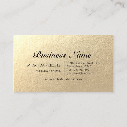 Hair Salon Haarstylist Modern Oranje Gold Scissors Klantenkaartje (Achterkant)