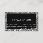 Hair Salon Hair Extensions QR code Visitekaartje (Achterkant)