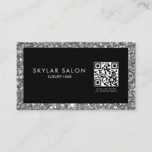 Hair Salon Hair Extensions QR code Visitekaartje