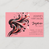 Hair Salon Hair Stylist Visitekaartje (Voorkant)