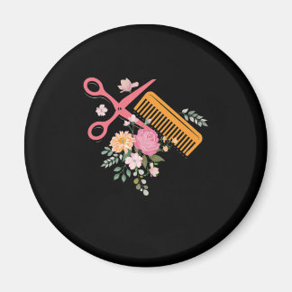Hair Salon Hairdresser Scissors Hair Stylist Barbe Magneet