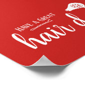 Hair Salon heeft een geweldige haardag, elegant ro Poster (Hoek)