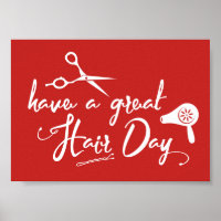 Hair Salon heeft een geweldige haardag, modern roo