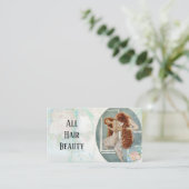 Hair Salon-korting biedt kapster Klantenkaartje (Staand voorkant)