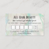 Hair Salon-korting biedt kapster Klantenkaartje (Achterkant)