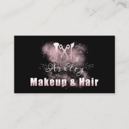 Hair Salon Makeup Artist Benoeming Roze Vonk Visitekaartje