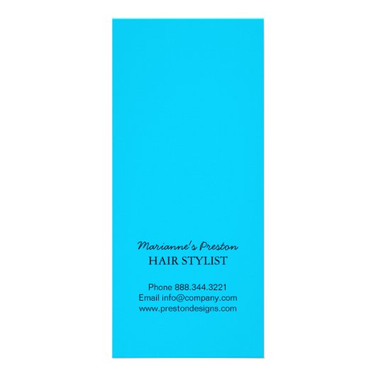 Hair Salon Menu Rack Kaarten (Achterkant)