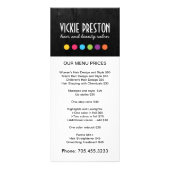 Hair Salon Menu Rack Kaarten (Voorkant)