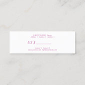 Hair Salon - Merchandise Price Label (Achterkant)