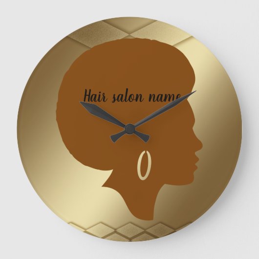 Hair salon name grote klok (Voorkant)