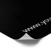 HAIR Salon Poster Spa Black & White Swirls (Hoek)