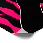 Hair Salon Posters Woman Roze Zebra (Hoek)