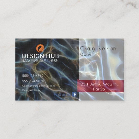  Hair salon professioneel visitekaartje (Voorkant)