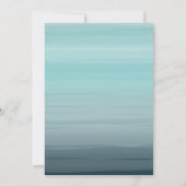 Hair Salon Reopening Aqua Ombre Kaart (Achterkant)