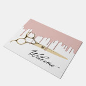 Hair Salon Roos Gold Driving & Scissor Welcome Deurmat (Schuin)