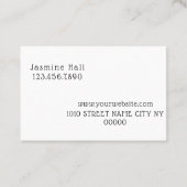 Hair Salon Spa Beauty Visitekaartje (Achterkant)