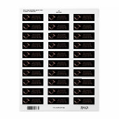 Hair Salon Stylist Barber Roos Gold address Etiket (Full Sheet)