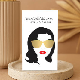 Hair Salon, Stylist, Beauty Girl Visitekaartje