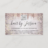 Hair Salon Stylist Hairdresser Roos Drift QR Code Visitekaartje (Achterkant)