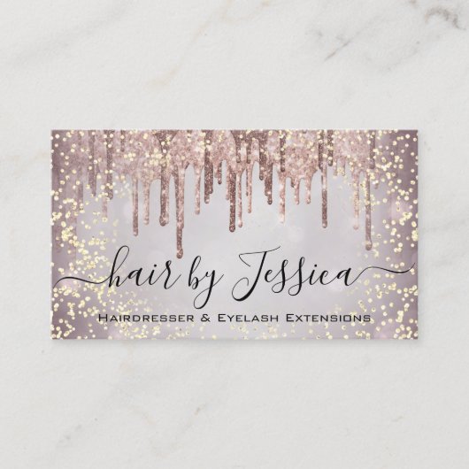 Hair Salon Stylist Hairdresser Roos Drift QRCode Visitekaartje (Voorkant)