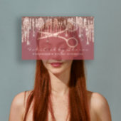Hair Salon Stylist Hairdresser Scissors Roos Drip Visitekaartje