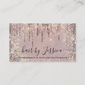 Hair Salon Stylist Hairdresser SPA Drives QRCode Visitekaartje (Voorkant)