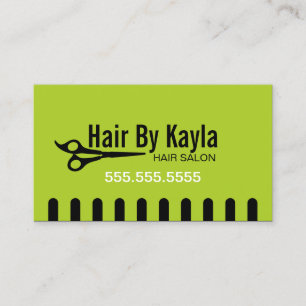 Hair Salon Stylist met Benoeming Green Afsprakenkaartje