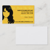 Hair Salon/Stylist Visitekaartje (Voorkant / Achterkant)