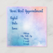 Hair Salon Vierkante Visitekaartje (Achterkant)