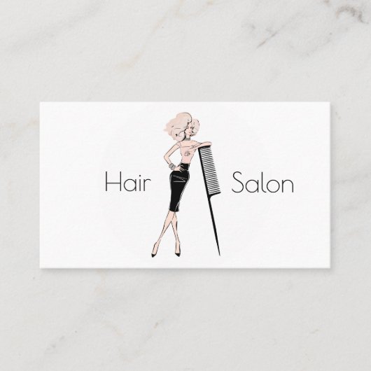 Hair salon visitekaartje (Voorkant)