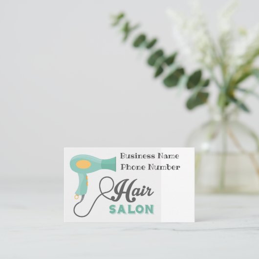 Hair Salon Visitekaartje (Staand voorkant)