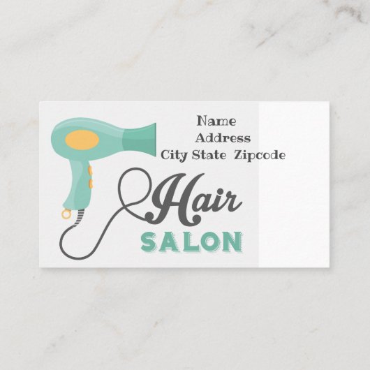 Hair Salon Visitekaartje (Achterkant)