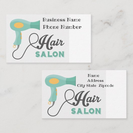 Hair Salon Visitekaartje (Voorkant / Achterkant)