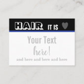 Hair Salon Visitekaartje (Achterkant)