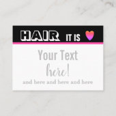 Hair Salon Visitekaartje (Achterkant)